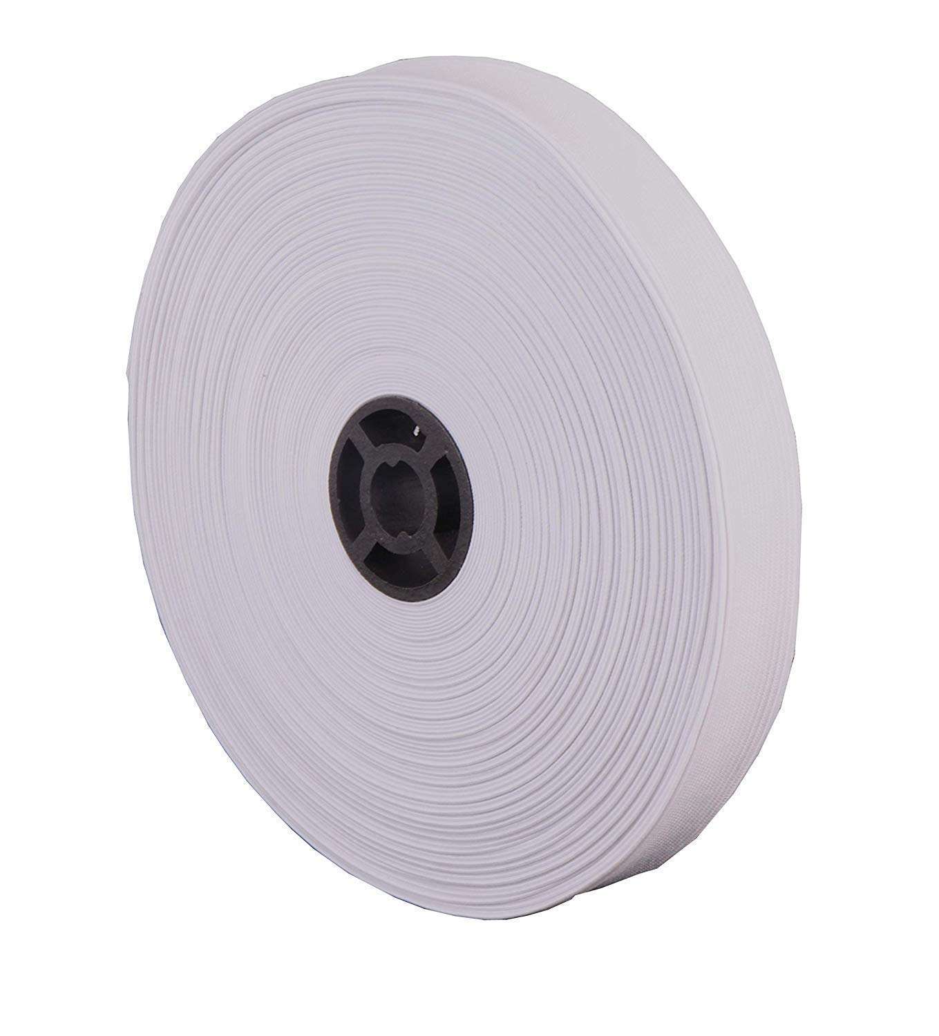 JAINSONS Polyester Blend Elastic 300grams (White, 0.75-Inch)