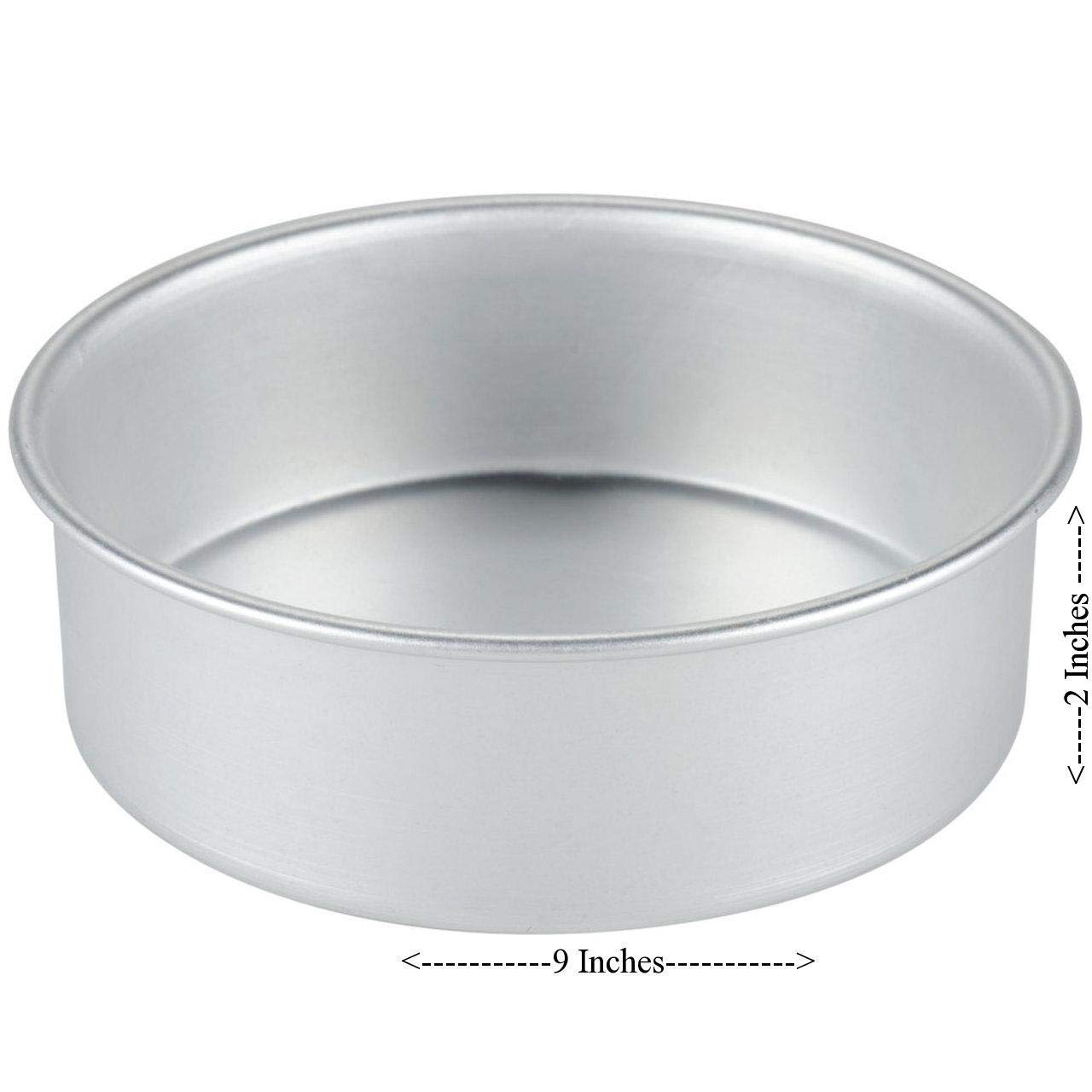 RINKLE TRENDZ Aluminium Round Cake Mould Cake Pan Cake Tin 9 Inches for Baking 1.5 kg - 1500 Grams for Oven 1