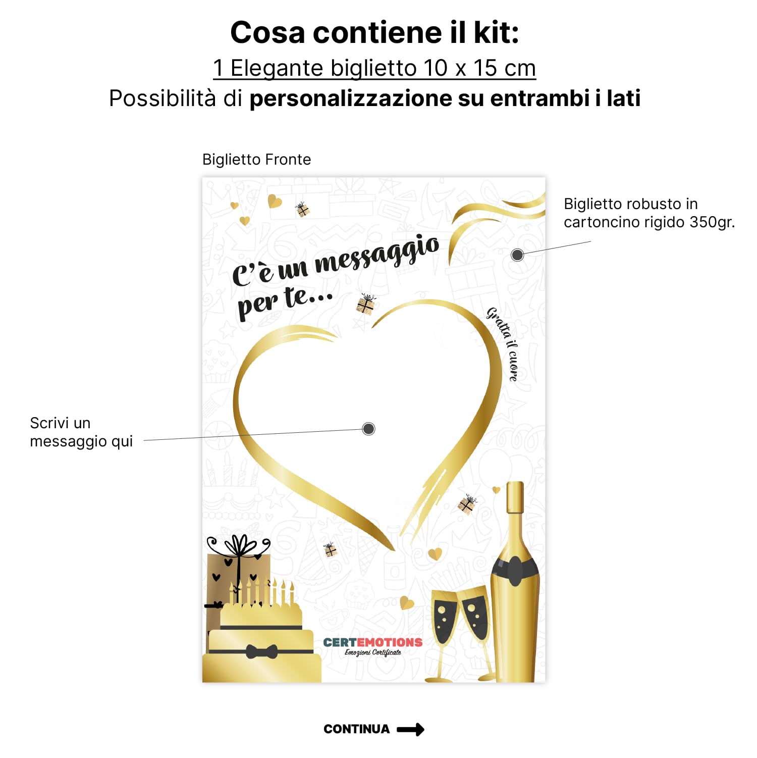 Godiru Certificato idea regalo Compleanno