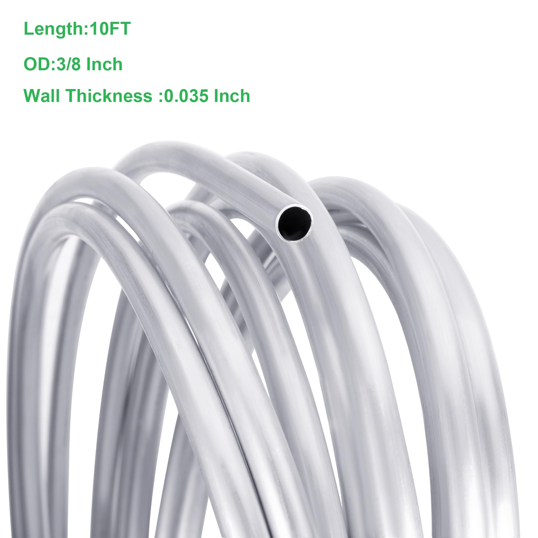 30R7 Fuel Hose – 3/8" I.D. 25-Foot Roll With 8 Clamps, Made In USA