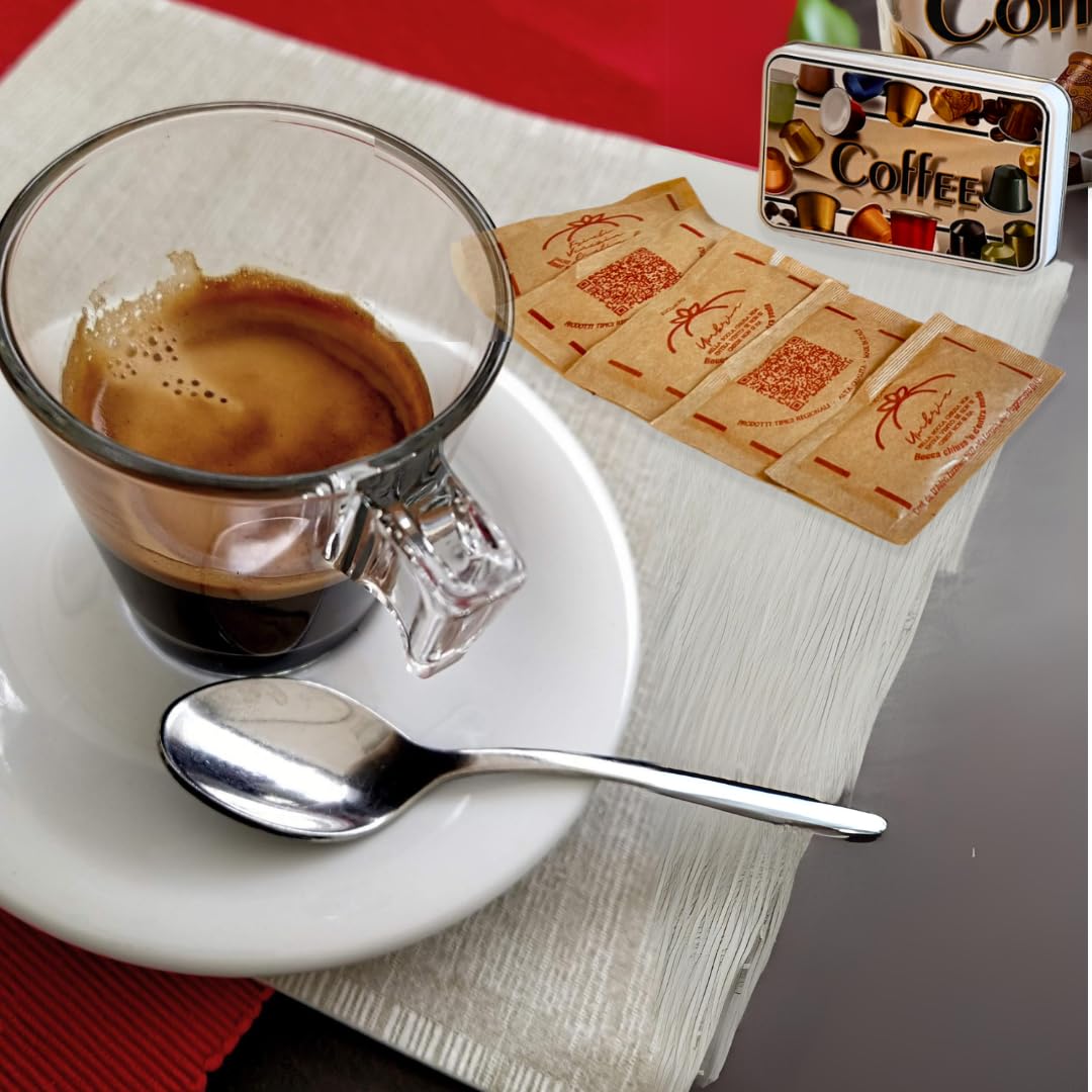 Zucchero & Proverbi 20tipici - 1000 Bustine Zucchero di Canna da 5gr con Frasi & Citazioni Italiane 5kg - Bustine Monodose 10 Conf.x 500G - Made in Italy (5KG/1000 BUSTINE, CANNA)