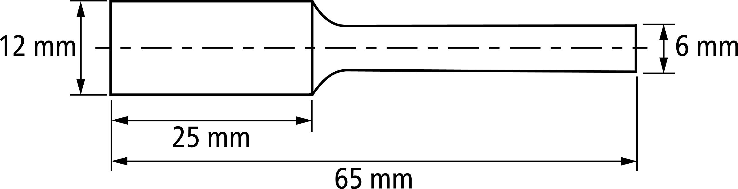 Pferd Fresa Metal Duro Cilíndrica con dentado Frontal Zyas (12 x 25 x 65 millimeters), Mango 6 millimeters, dentado: Allround, Uso en Los Principales Materiales