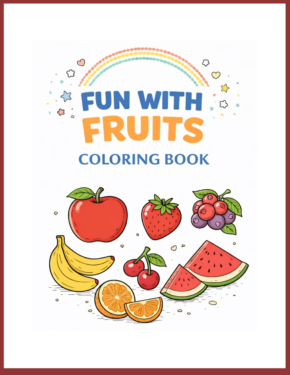 Fun with Fruits Coloring Book
