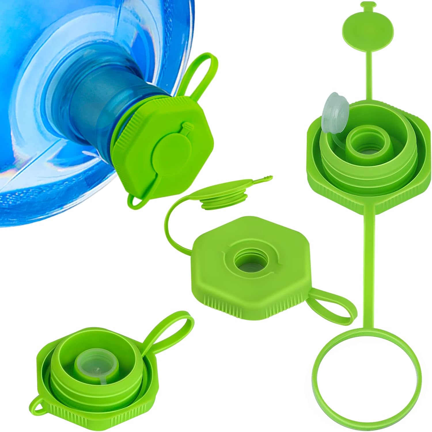 5 Gallon Water Jug Cap Universally Fits Standard Screw Crown Top Bottles Dust Proof