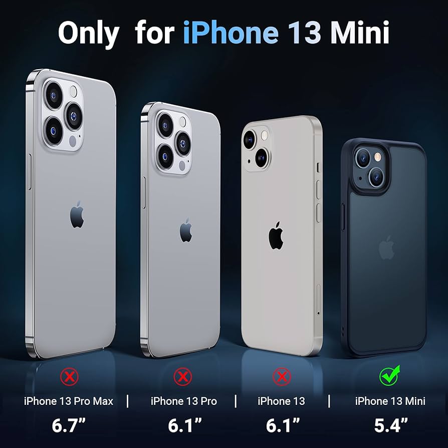 Amazon.com: TORRAS Shockproof Designed for iPhone 13 Mini Case, 10