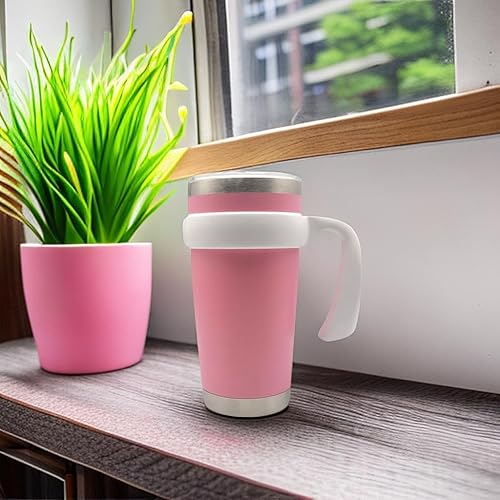 Miniatura 7 de Mango de vaso de 20 onzas, antideslizante para taza de viaje con agarre para vasos aislados al vacío, adecuado para trail, Sic, Yeti Rambler, Ozark
