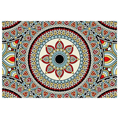 Sets de table mandala de 6 pièces pour stopper les rayures et la chaleur sur table - 2