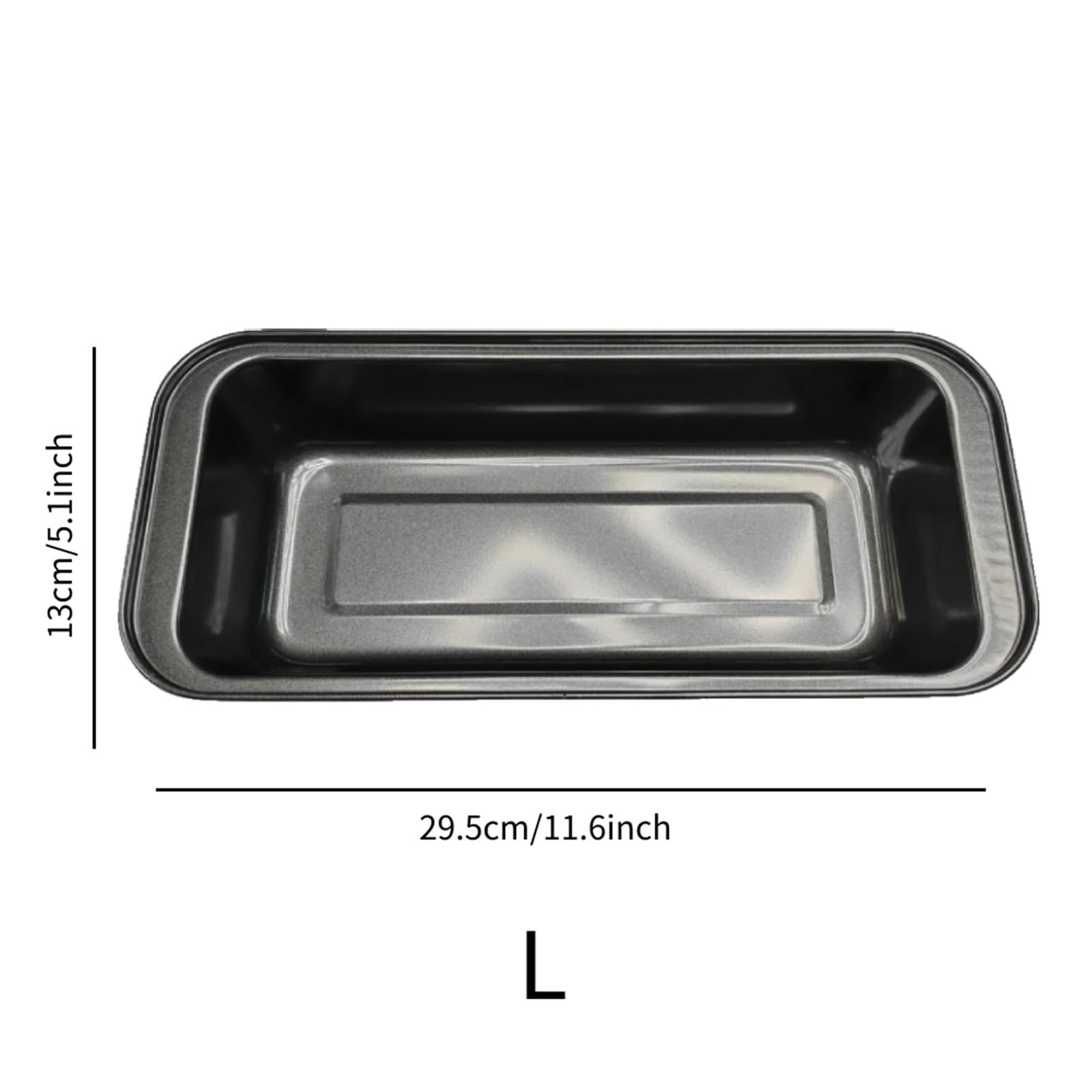 Molde rectangular de acero al carbono antiadherente para hornear pan casero, tostadas, brownies y libras (L)