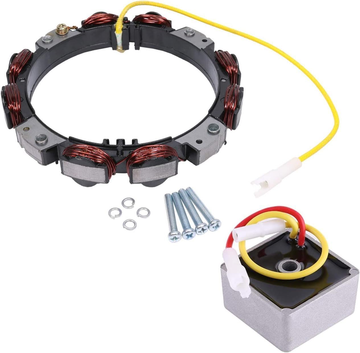 Stator Alternator and Voltage Regulator Kit Replacement for 592829 794360 Compatible with 691065 392595 691063 393474 393800 391735 696457 691188 Engines