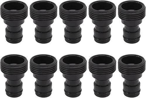 Manguera de jardín de conector rápido, 10 unidades, adaptador de manguera de jardín G3/4 rosca macho de plástico para boquilla de rociador
