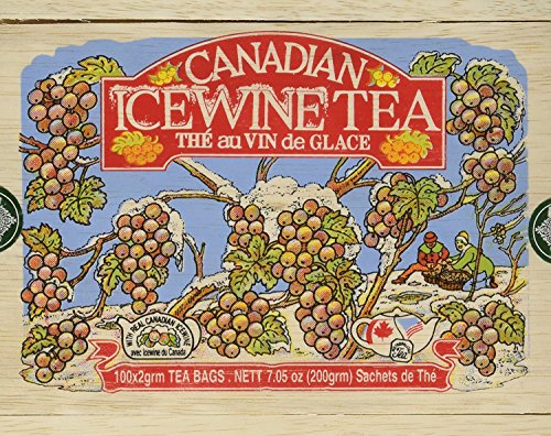 Canadian Ice Wine Tea in Wood Box — 100 Tea Bags