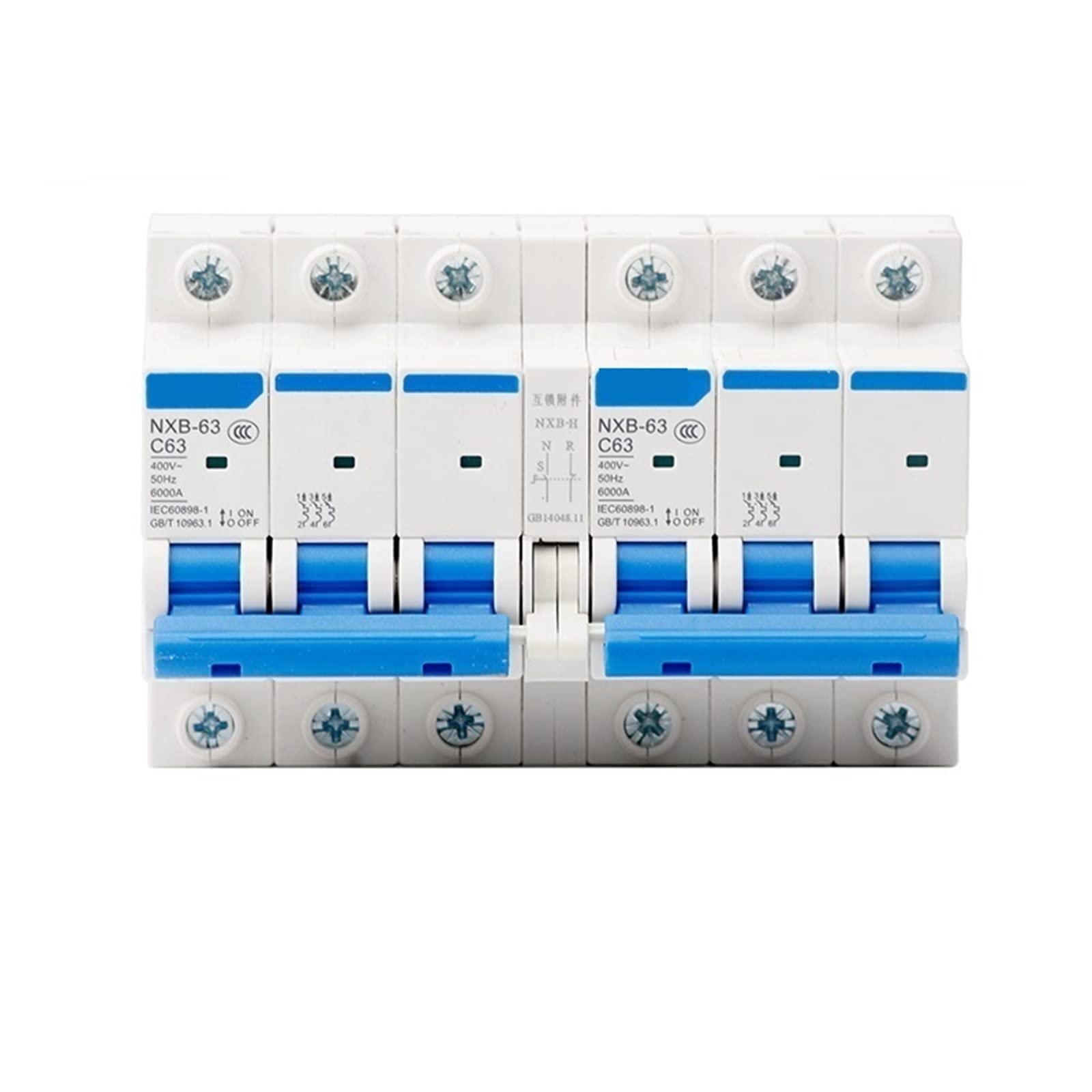 Interrupteur de verrouillage NXB-63, inverseur de source durable 63A 3P-3P