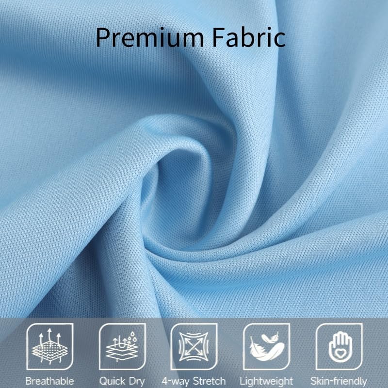 Mens Short Sleeve Quick Dry Sports Shirt Moisture Wicking Tee Shirts Athletic Workout T-Shirt - Image 7