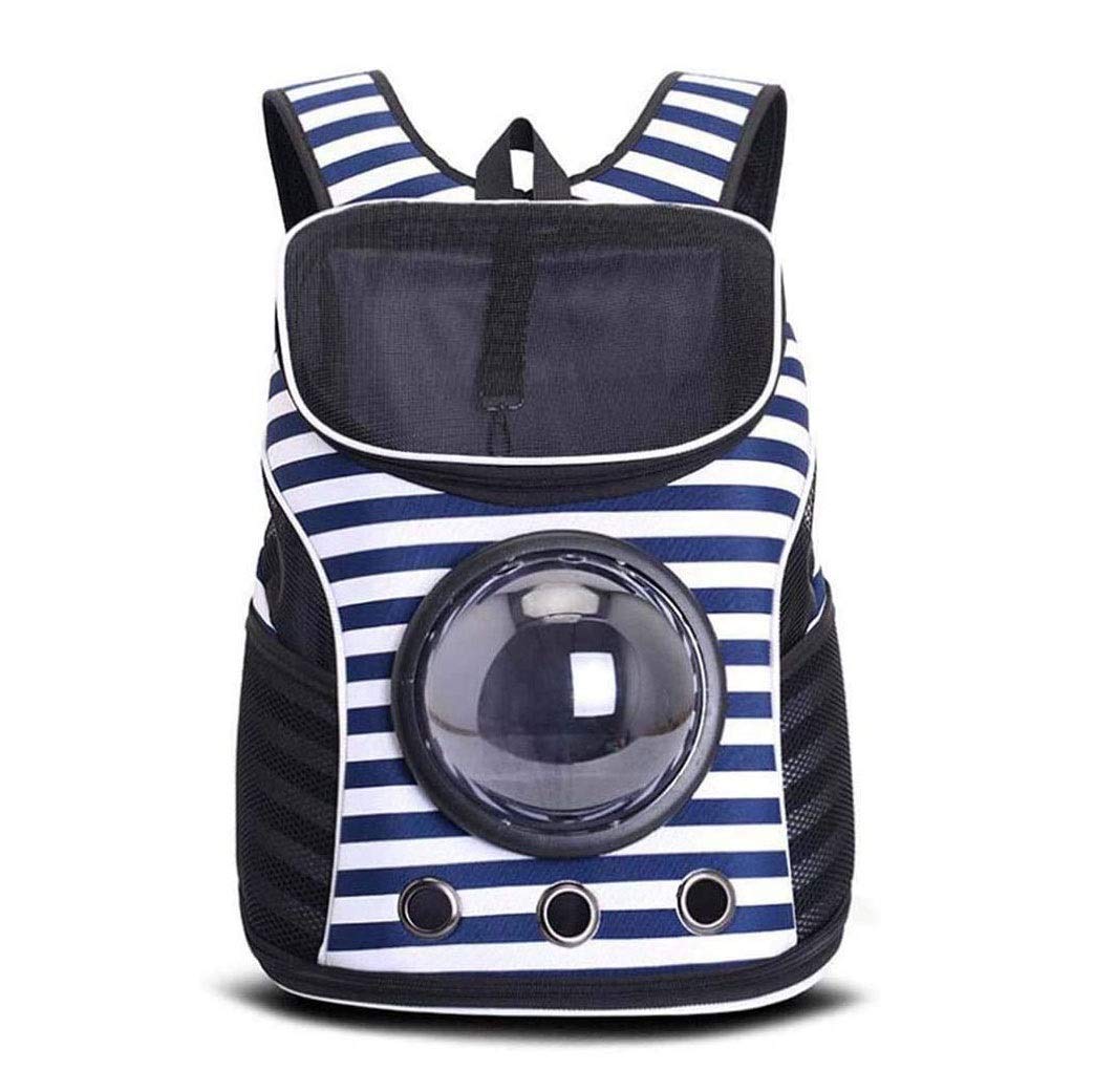 Cat-Rucksack-Träger, Haustier-Rucksack-Fluggesellschaft-genehmigtes Lüfter transparenter Raumkapselrucksack für Welpen, Reisen, Camping und Wandern