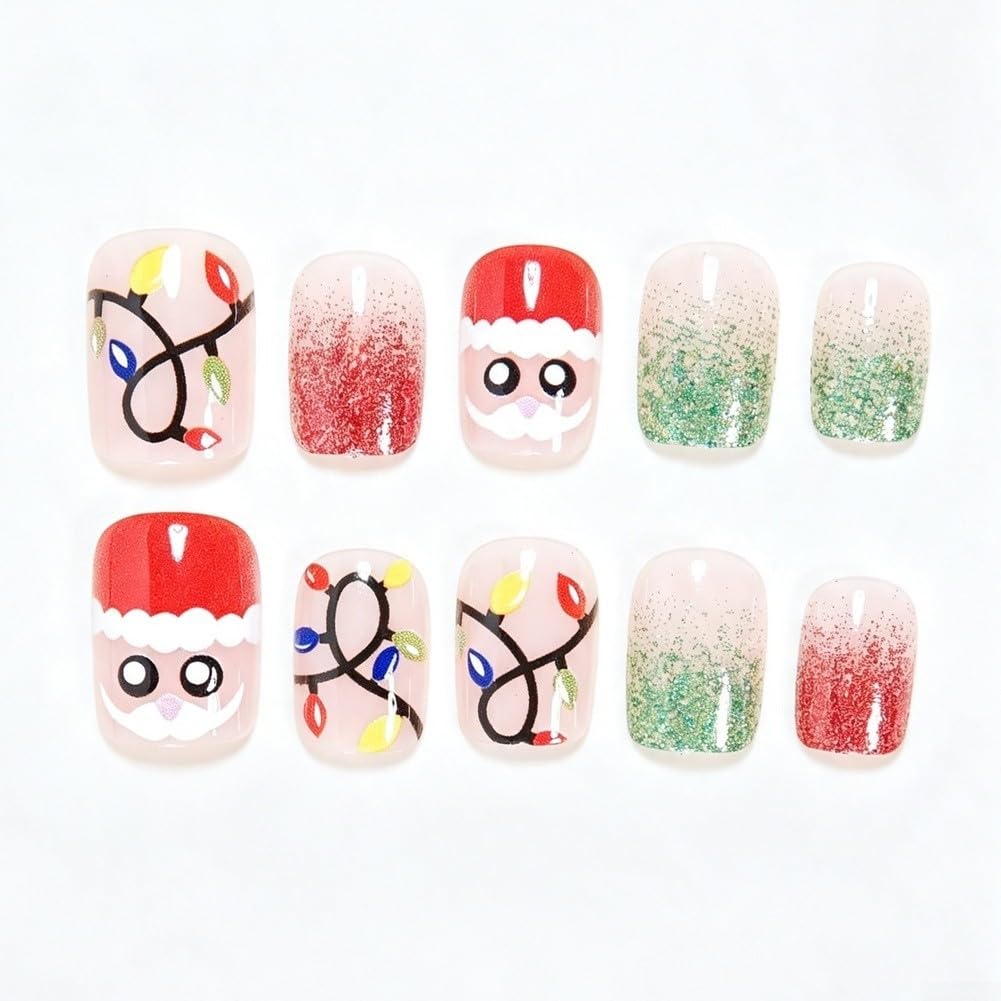 Uñas Falsas ABS Resina Degradado Festivo Uñas Falsas ABS Resina
