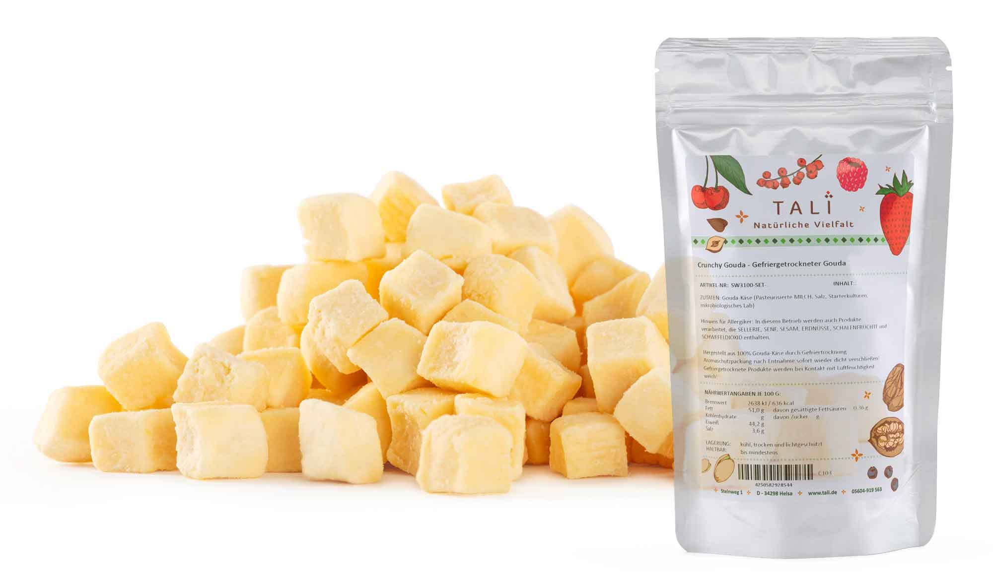 TALI Gefriergetrockneter Gouda Low Carb Snack 1000 g