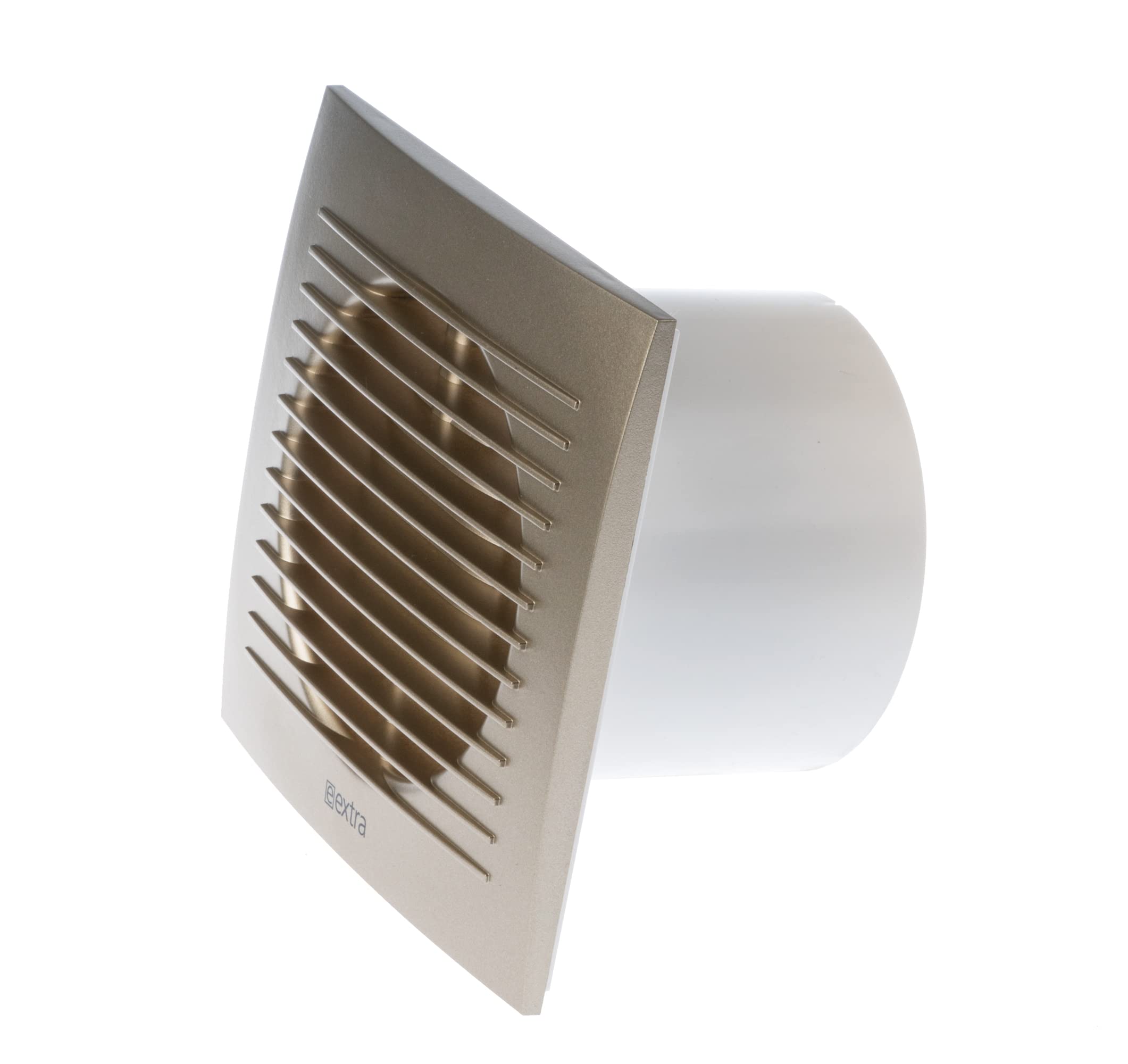 Badkamerventilator, diameter 150 mm, wit, ventilator met kogellagers, ventilator voor efficiënte ventilatie in de badkamer, keukentoilet