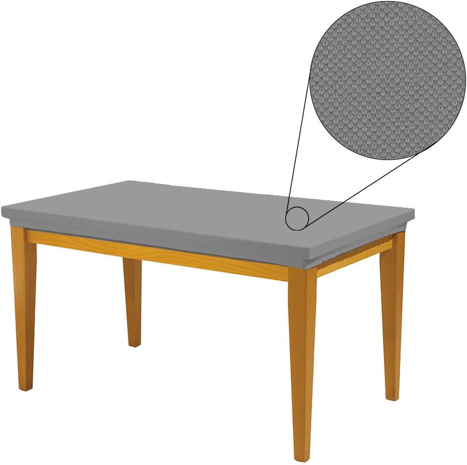 Copritavolo Rettangolare GLOP - 182x76cm Grigio, Antimacchia, Resistente Al Vento, Con Elastico - Foto 11