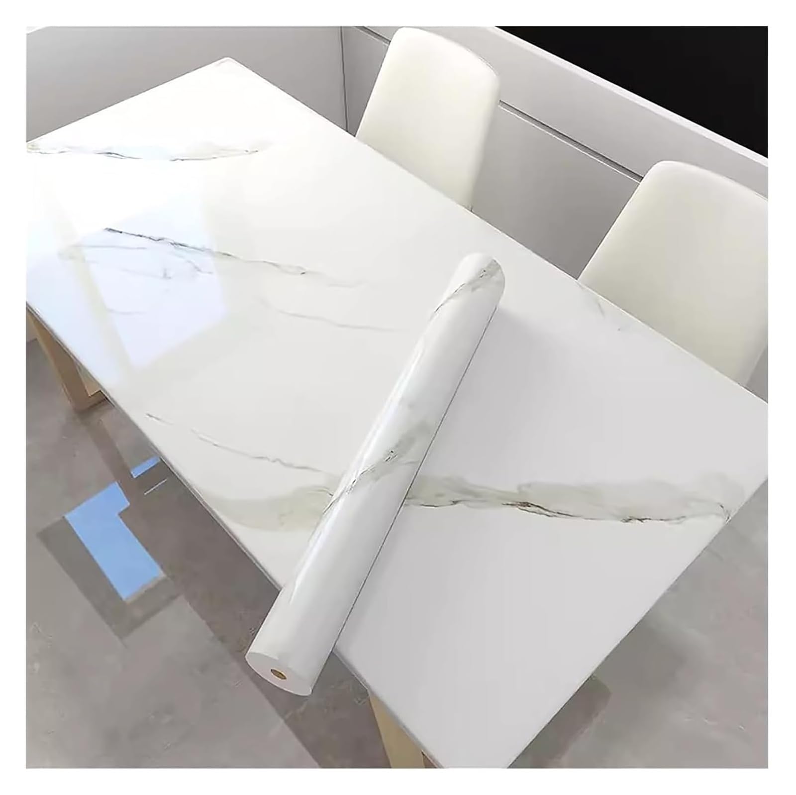 Papier vinyle en marbre 0.61x5m pour couverture de comptoir auto-adhésif