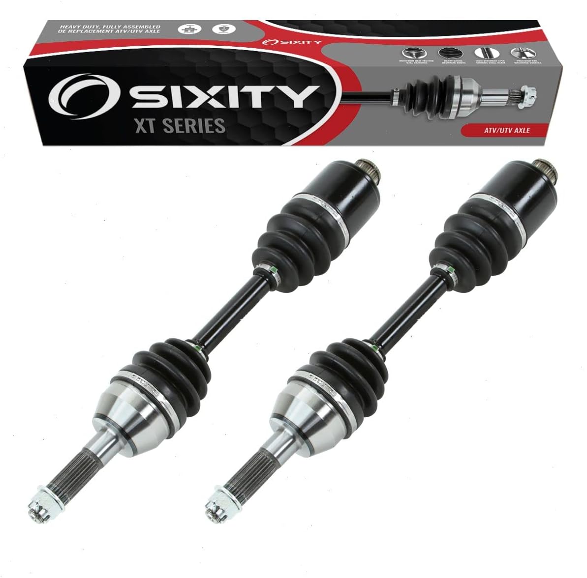 2 pc Sixity XT Rear Left Right Axle compatible with Yamaha Rhino 660 2007 - YXR660FW 4X4