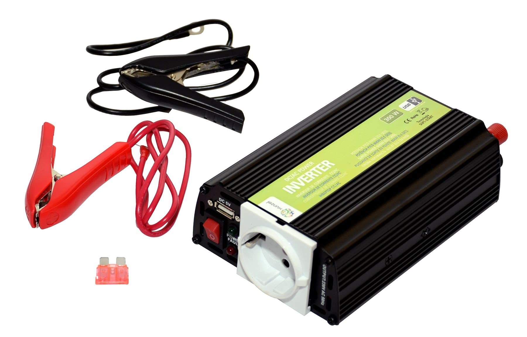 Xunzel INLI150U - Inversor de corriente de 150 W, 12 V, con USB, 1 unidad