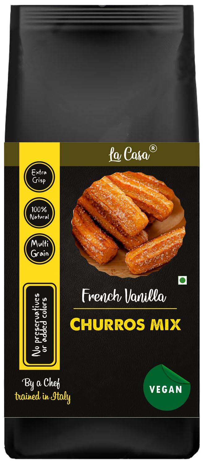 La Casa Vegan Churros Mix - Vanilla | Multigrain & All Natural Mix | 300 grams |