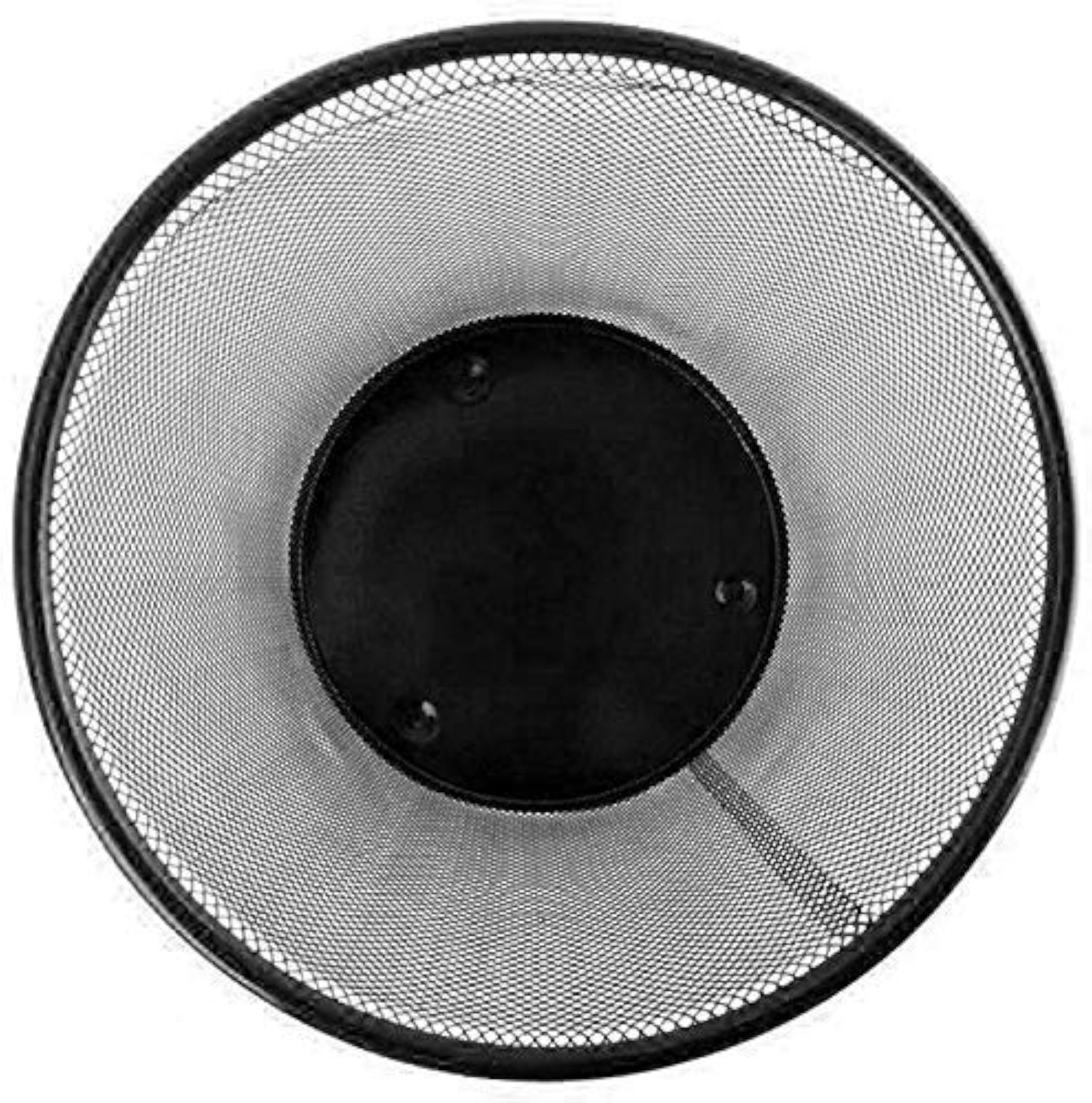 Ideal Round Trash Can for Home or Office, Metal Mesh