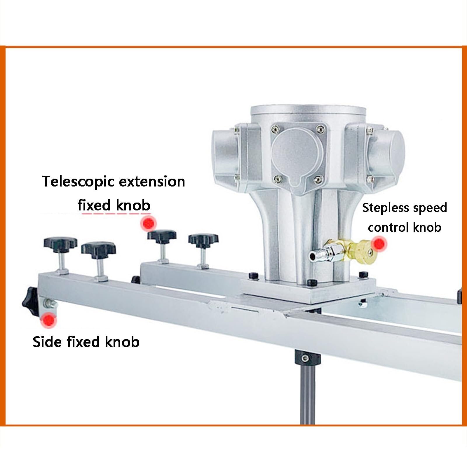 Máquina neumática de agitación de pintura, agitador de aire de 3/4 HP para tanques de 250 galones, mezclador con colgador de soporte, hélice plegable, ajuste de velocidad