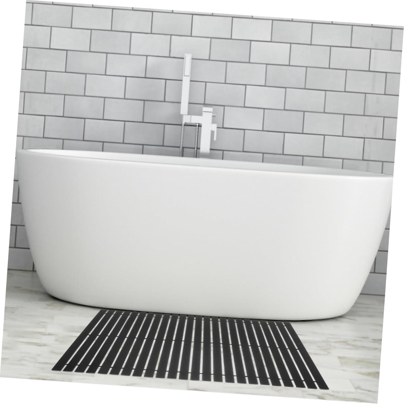 Bath Tub Mat Bamboo Material Service Non Slip Bath Mats for Shower Bathroom Shower Pad