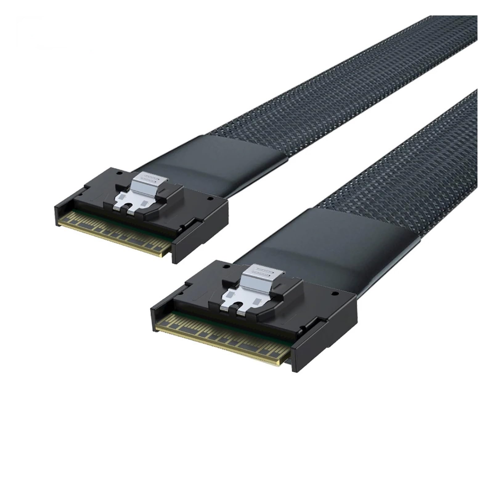 Cavo adattatore a prova di scoop-proof PCI-E Slimline S*A*S 4.0 SFF-8654 8i 74pin Host a SFF-8654 74Pin Slim S*A*S Target Cable (0,8 m)