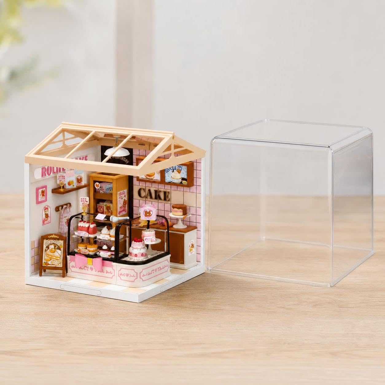 Casa delle bambole in miniatura fai da te per bambini - modello modulare giocattolo - gioco creativo