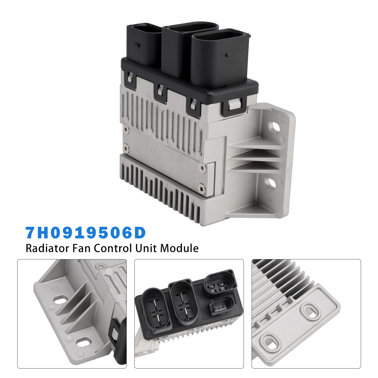 Topteng Radiator Fan Control Unit Module 7H0919506 passend für VW Transporter/Multivan V 2003-2010, passend für Campmobil T5 2007-2010, passend für Campmob.Typ2/Transporter/LT 2004-2010