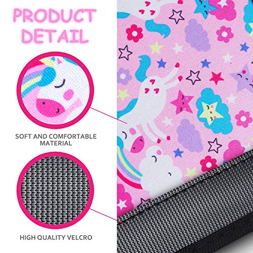 Image of YR Seat Belt Cover for Kids, Soft Comfort Seat Belt Cushion for Children, Cute Cartoon Pattern Car Seat Belt Pads Cover for Girls and Boys, 1 Pack, Unicorn