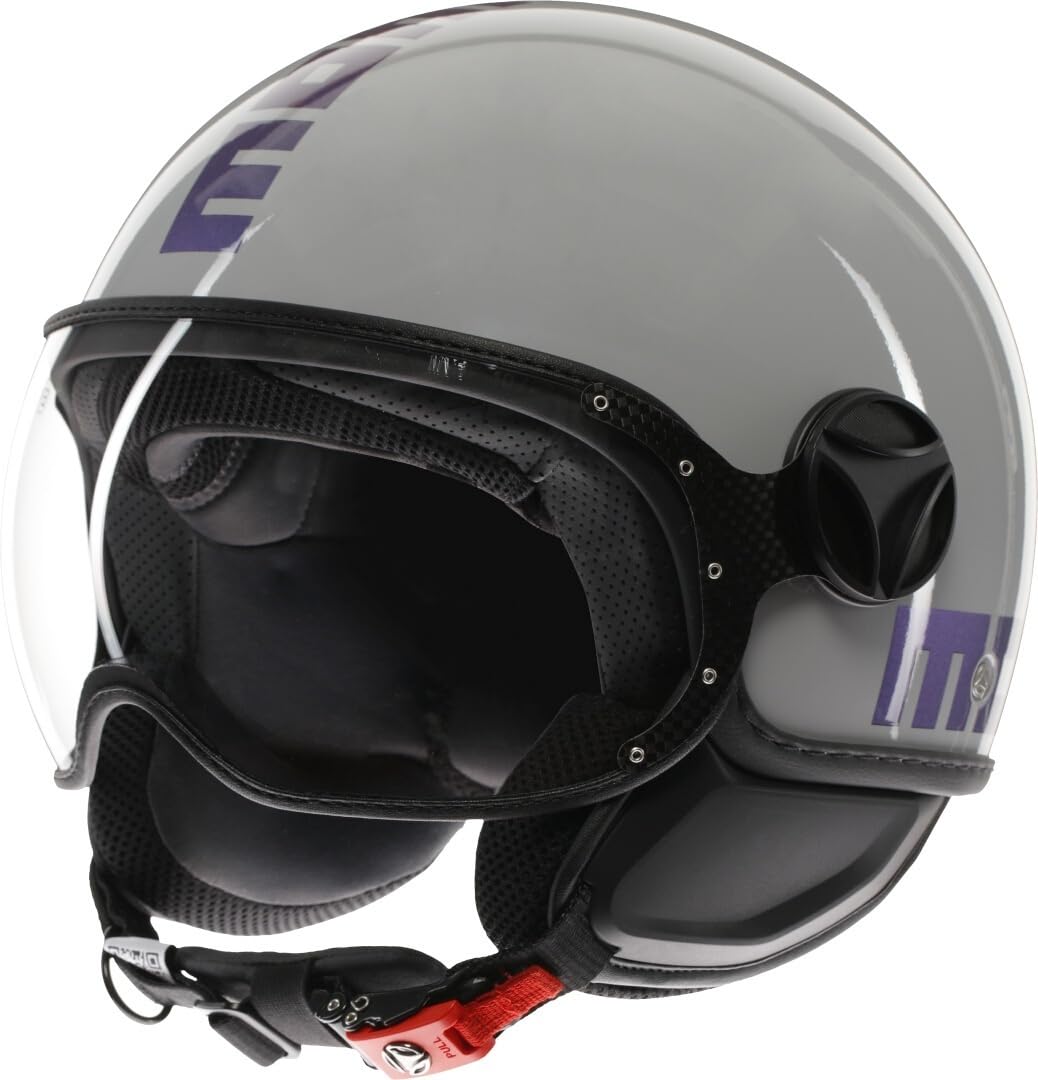 MOMO Design Fgtr Classic Motosiklet Kaskı Açık Kask Flip Blue