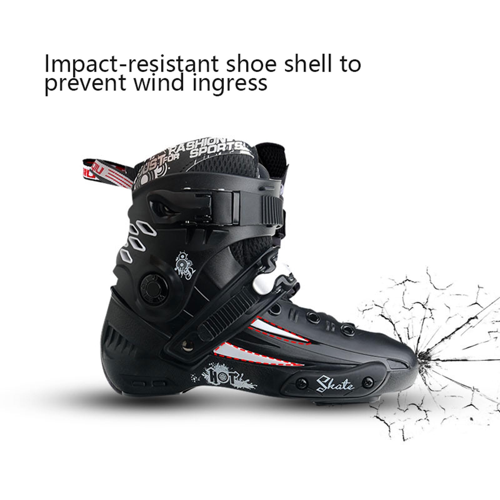 hombresPatines Artísticos de,Pro Patines de Hielo,Sistema de Cordones rápido y Hebilla de Bloqueo Push-Lock,Hoja de Acero Inoxidable,para Niñas y Niños Principiantes