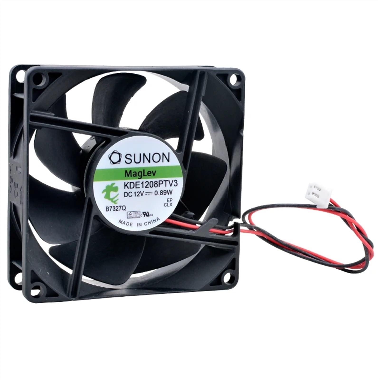 FCARUMIQP KDE1208PTV3 8cm 80mm Fan 80x80x25mm 8025 DC12V 0.89W Magnetic Suspension Bearing Silent Cooling for Power Supply