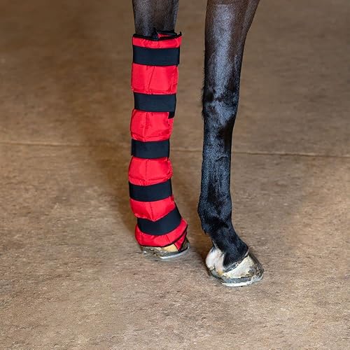 Miniatura 3 de Dura-Tech Envoltura de gel extra alta para piernas para caballos  Tamaño FS  Enfriamiento relleno de gel para toda la pierna  Ideal para lesiones de