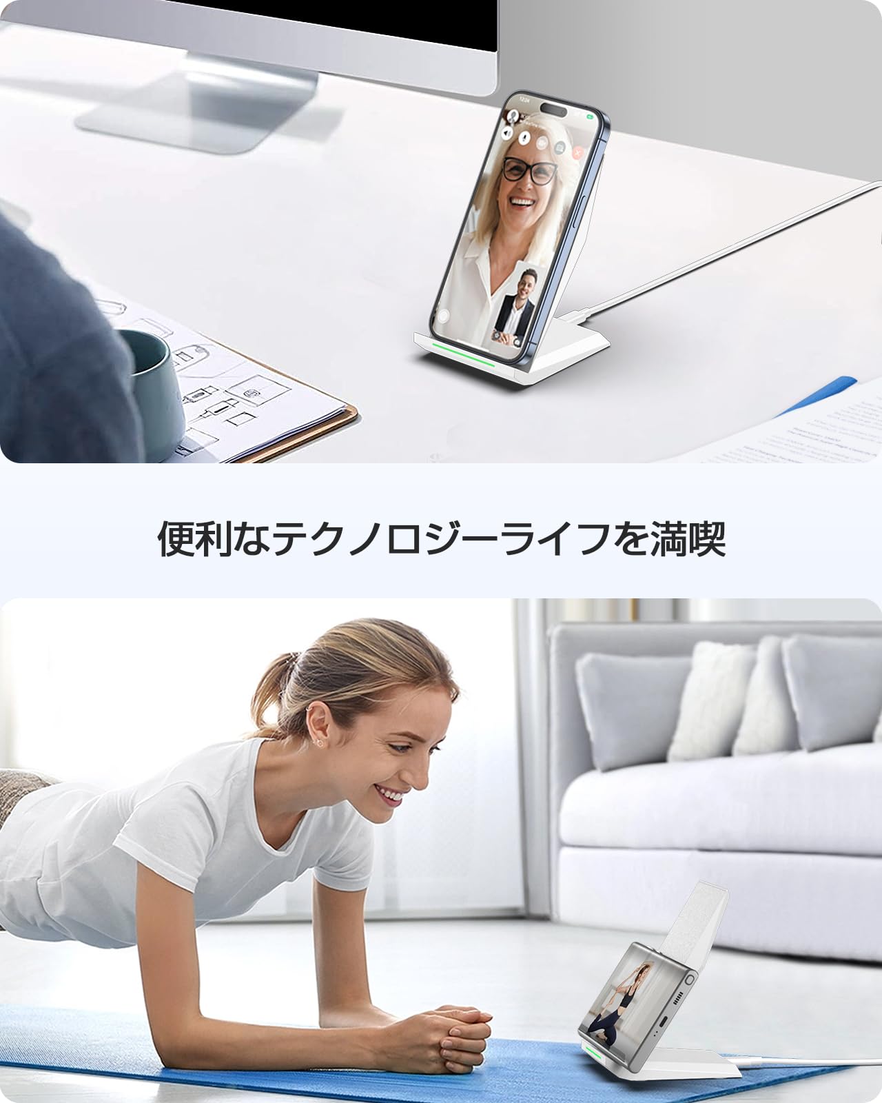 Amazon.co.jp: NANAMI ワイヤレス充電器 (USB-C 20W出力の急速充電器 