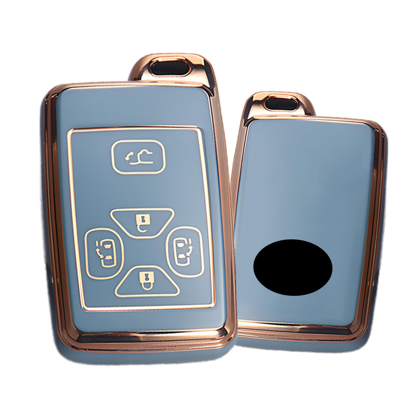 KUNIO Toyota Dedicated 5 Button Silicone Smart Key Case Key Holder Alphard Estima Noah 60 Series 70 Series Voxy 60 Series 70 Series Vellfire Isis Auris ist Arion Mark X Geo, Car Accessories, Stylish, gray