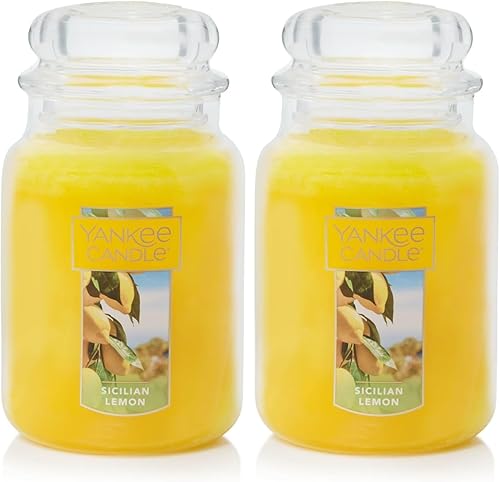 Miniatura 12 de Yankee Candle Sakura Blossom Festival - Vela en tarro grande, color rosa blanca Festival de la Flor de Sakura,Lavanda seca y roble,Amarillo,Lavanda