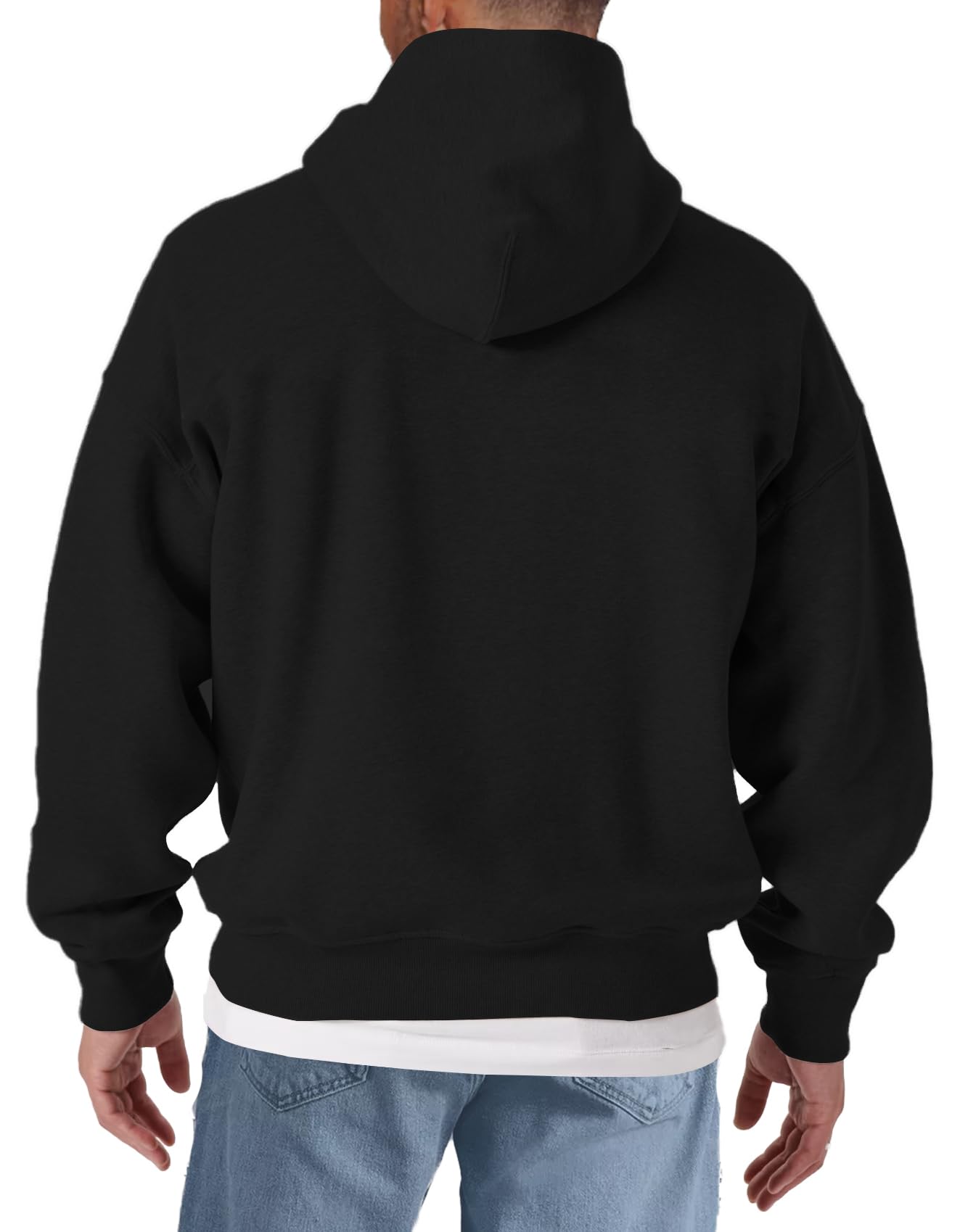 MAKAYA bluza z kapturem męska z motywem Nowego Jorku skyline USA hoodie z nadrukiem amerykański styl