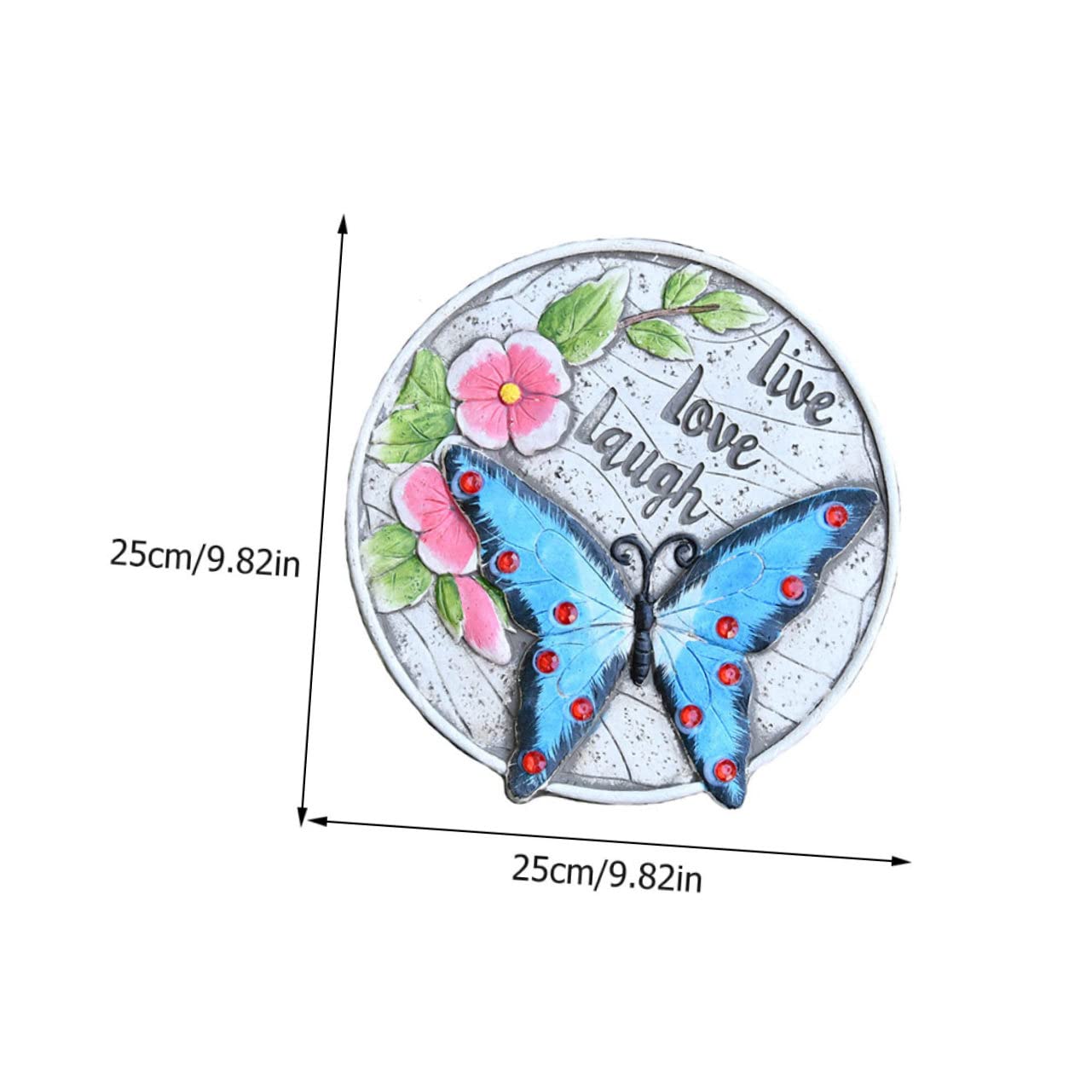 Kisangel Piedra Decorativa De Jardín Para Paisajismo Losa De Cemento Resistente y Duradera Para Patios y Jardines Decoración De Exteriores