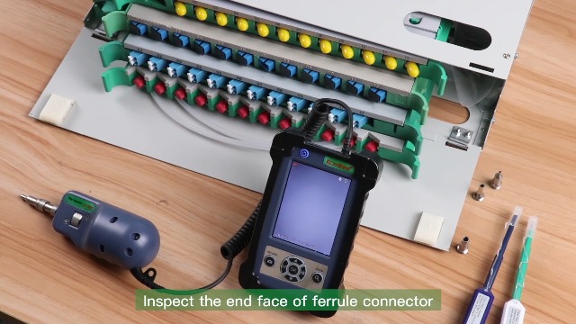 Image of 400 Times Magnification Fiber Inspection Real-time Video Probe KOMSHINE KIP-600V Optical Fiber Endface Detector with 3.5-inch HD LCD Display + SC /FC /ST /LC /SC Female /LC Female Tips