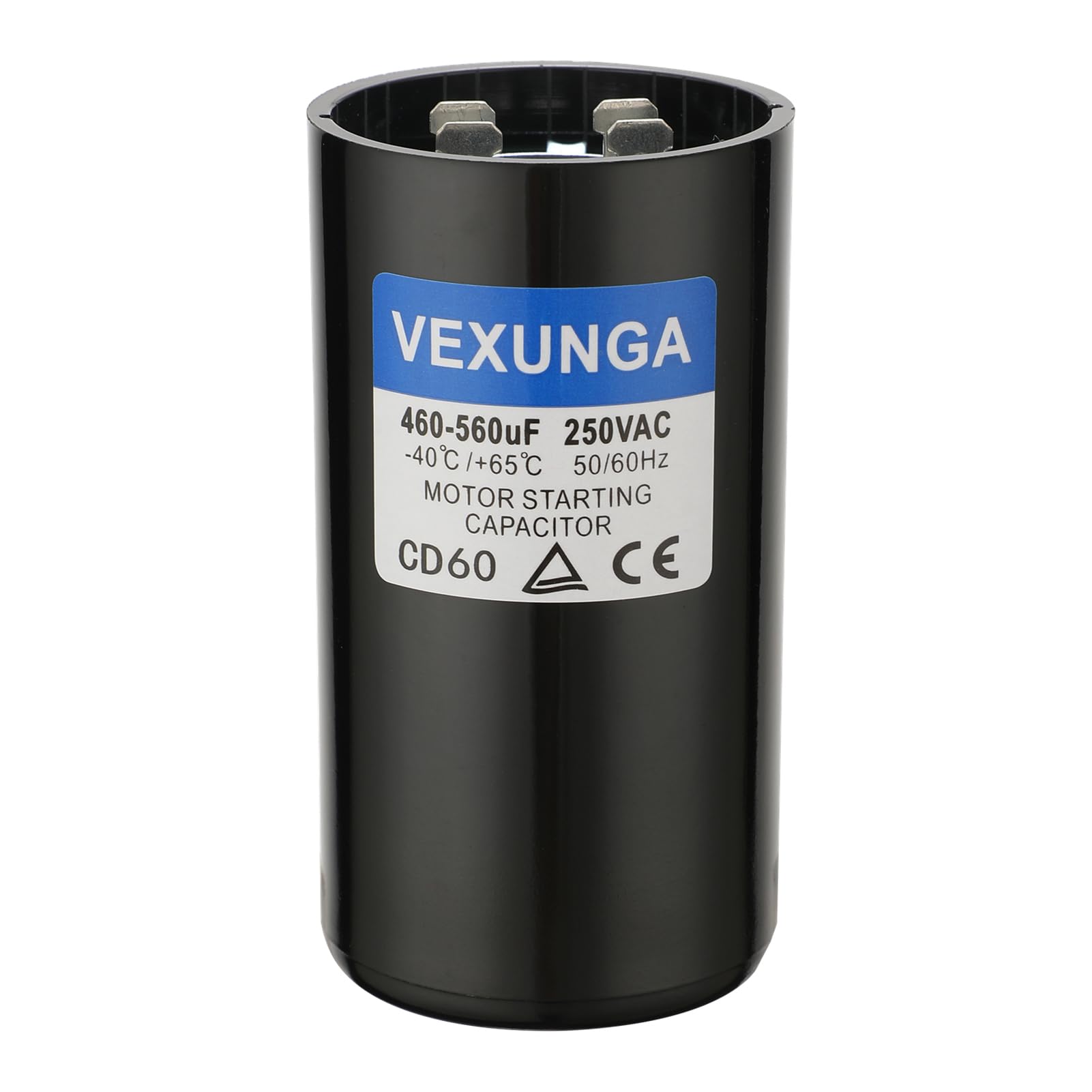 460560 uF MFD 250 VAC 50/60 Hz Round Motor Start