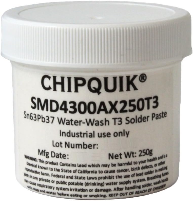 Chip Quik NC191SNL15 Bleifreie Lötpaste SAC305 T4 – 15 G Spritze, Halogenfrei, Smooth Flow, Für Elektronik-Reparatur