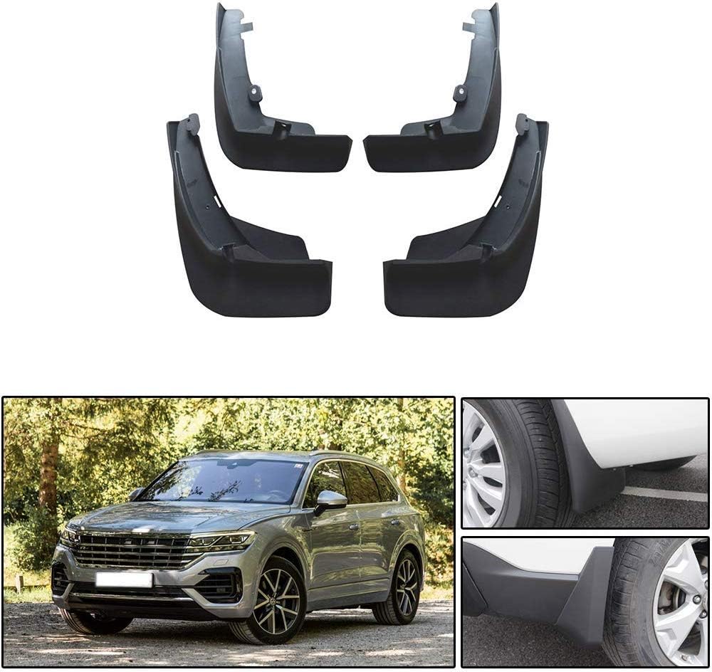 Car Front and Rear Mud Flaps Splash Guards Fender Mudguard for Volkswagen Touareg R-Line(2018-2019) 4Pcs