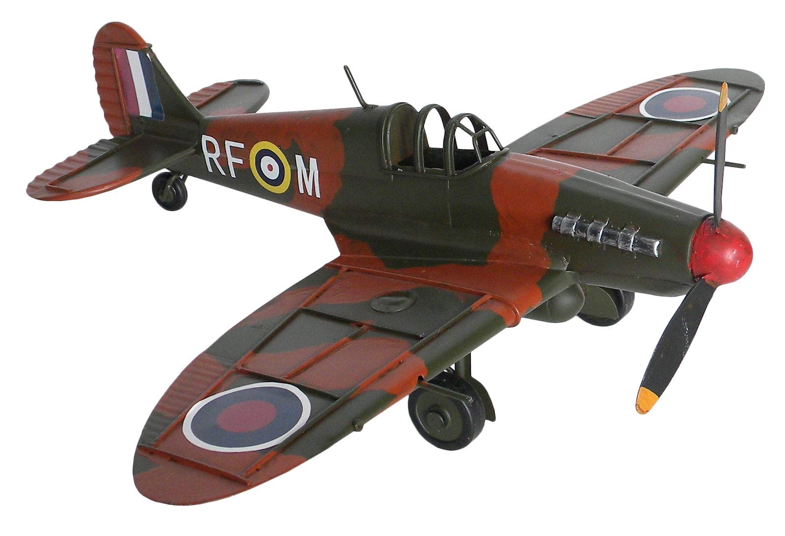 Middle-England 41cm Supermarine Spitfire Plane Tin Plate Metal Decorative Model