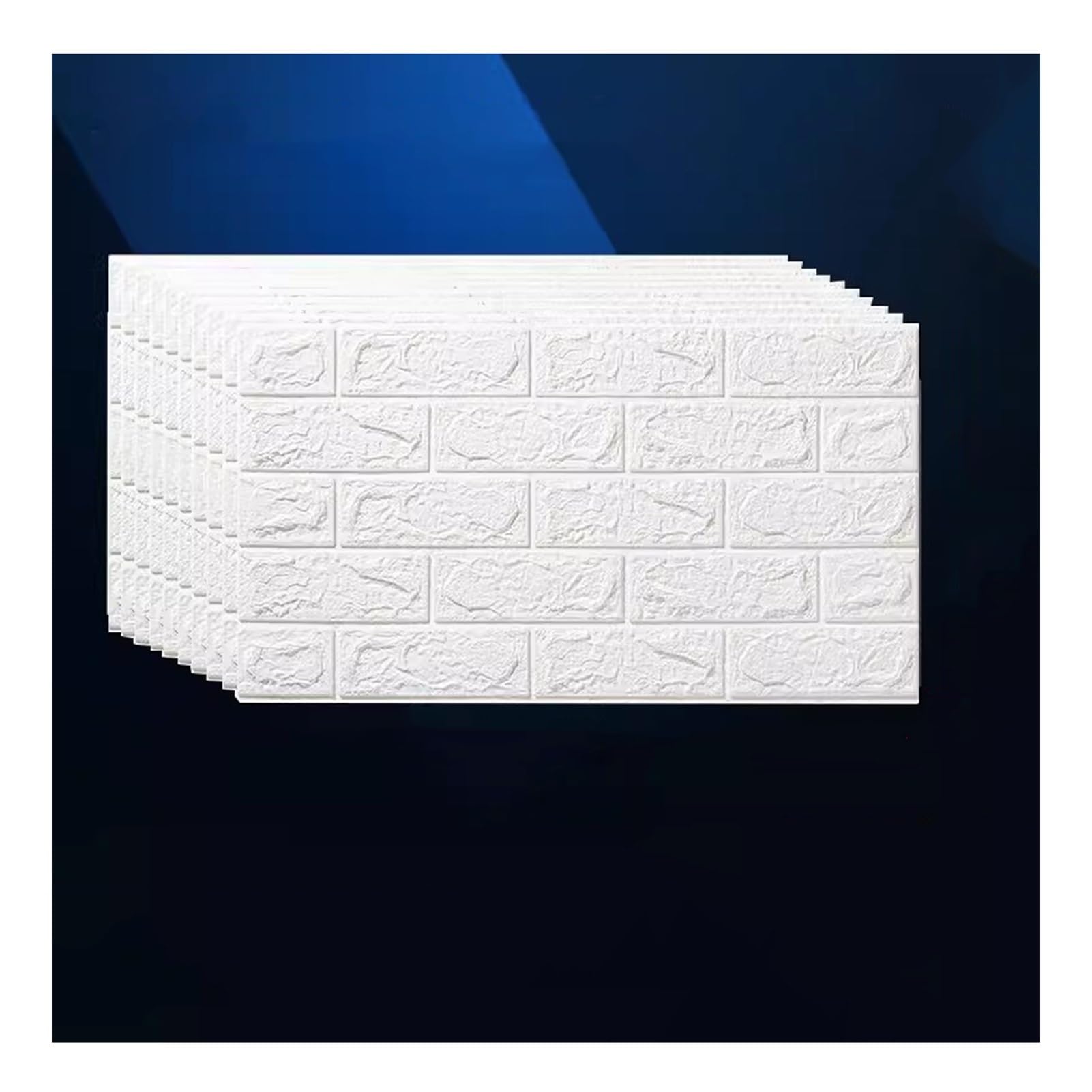 Papier peint effet brique blanche imperméable pour rénover la cuisine