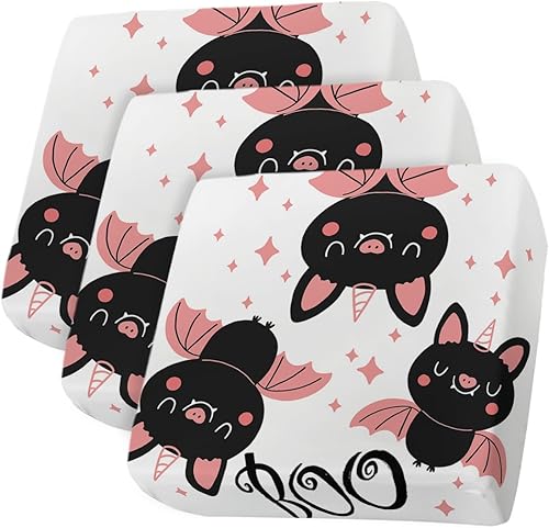 Miniatura 1 de Fundas de cojín elásticas para sofá de Halloween, seccional, individual, en forma de T, funda protectora para muebles con parte inferior elástica,