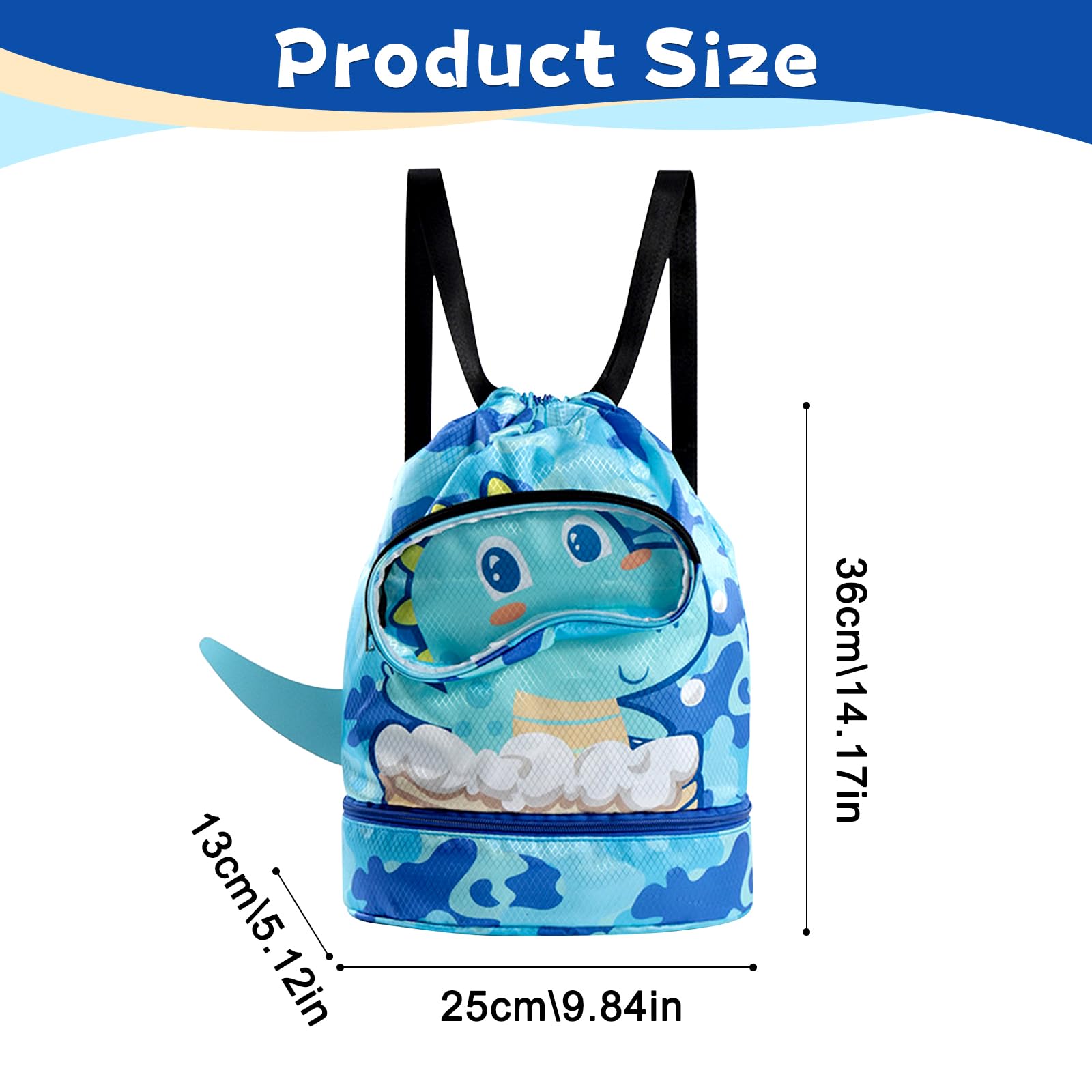 Borsa A Coulisse Impermeabile Roxoch – Fenicottero Rosa Per Nuoto E Palestra – PE Resistente Per Bambini